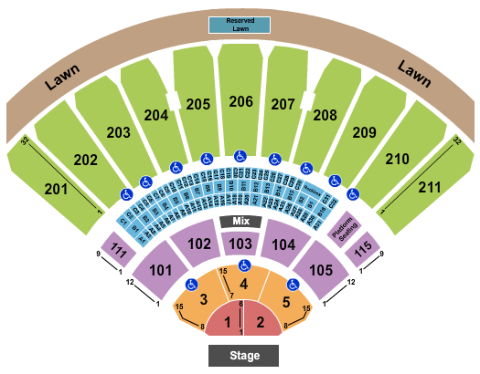 White River Amphitheatre Doobie Brothers Seating Chart
